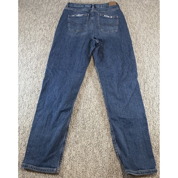 American Eagle Jeans Womens 10 Regular Strigid Curvy Mom Jean Stretch Denim Blue - Picture 3 of 7
